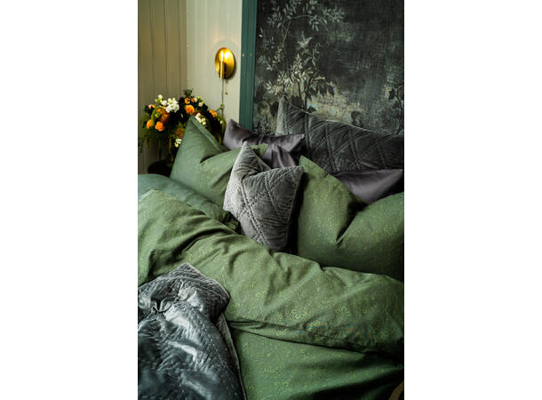 Borås Cotton Vito sengesett 200x220/50x70 Grønn / Green