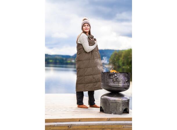 Out&About Dunpledd by Norsk Dun 130x170 Brun
