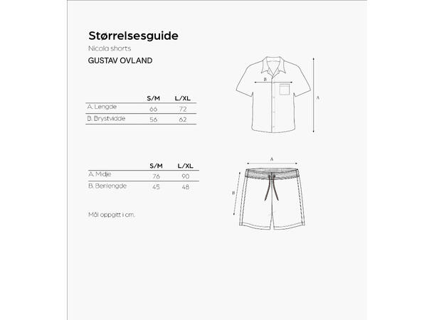 Gustav Ovland Nicola pysj m/shorts S/M Røkt eik