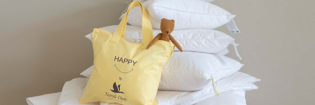Happy dundyner og dunputer for barn fra Norsk Dun