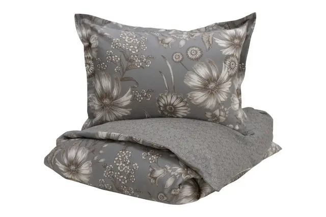 Borås Cotton Siena sengesett 140x200/50x70 Grå 