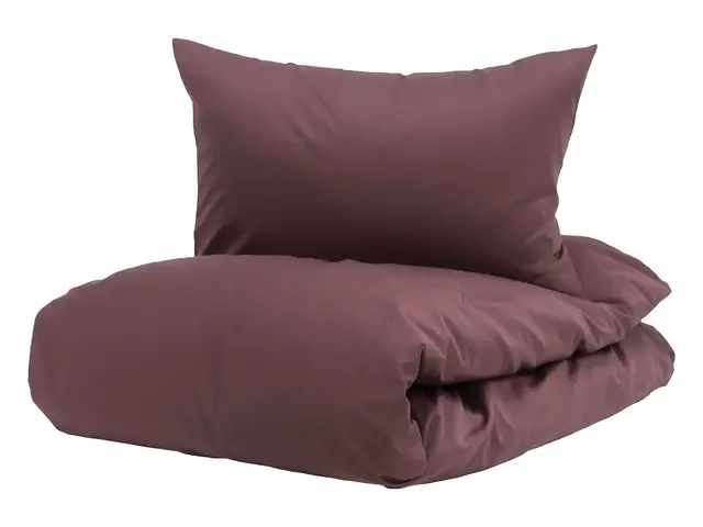 Borås Cotton Cloud sengesett 140x200/50x70 Aubergine 