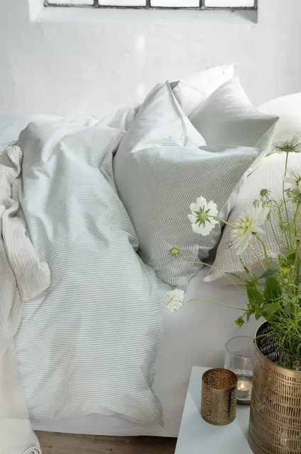 Borås Cotton Cille sengesett 140x200/50x70 Grønn 
