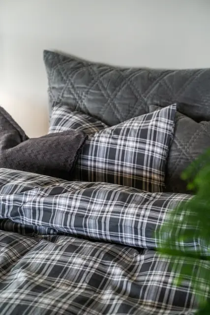 Borås Cotton Marseille putetrekk 70x100 Grey 