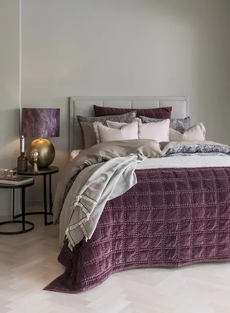 Borås Cotton Bordeaux putetrekk 70x100 Burgundy 