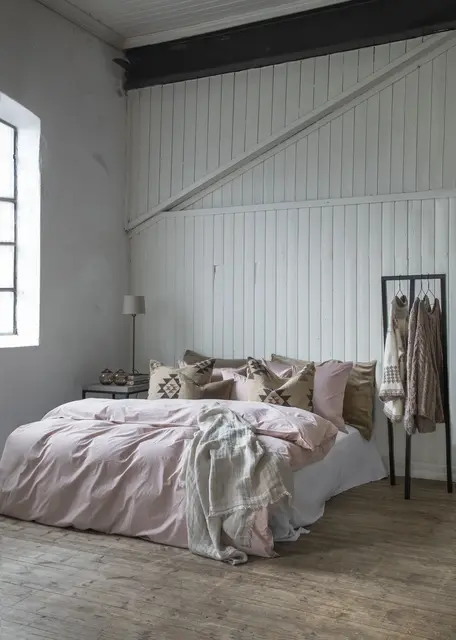 Nora pledd i lin, offwhite