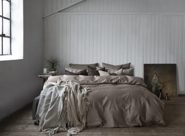 Borås Cotton Cloud sengesett 140x200/50x70 Sand 