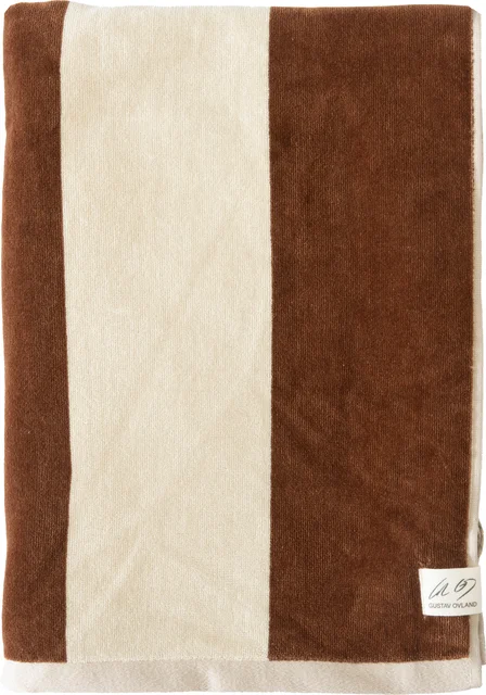 Gustav Ovland Sava strandhåndkle 100x180 Beige / Rust 