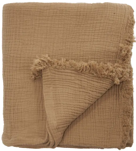 Gustav Ovland Nicola sengeteppe 160x260 Røkt eik 