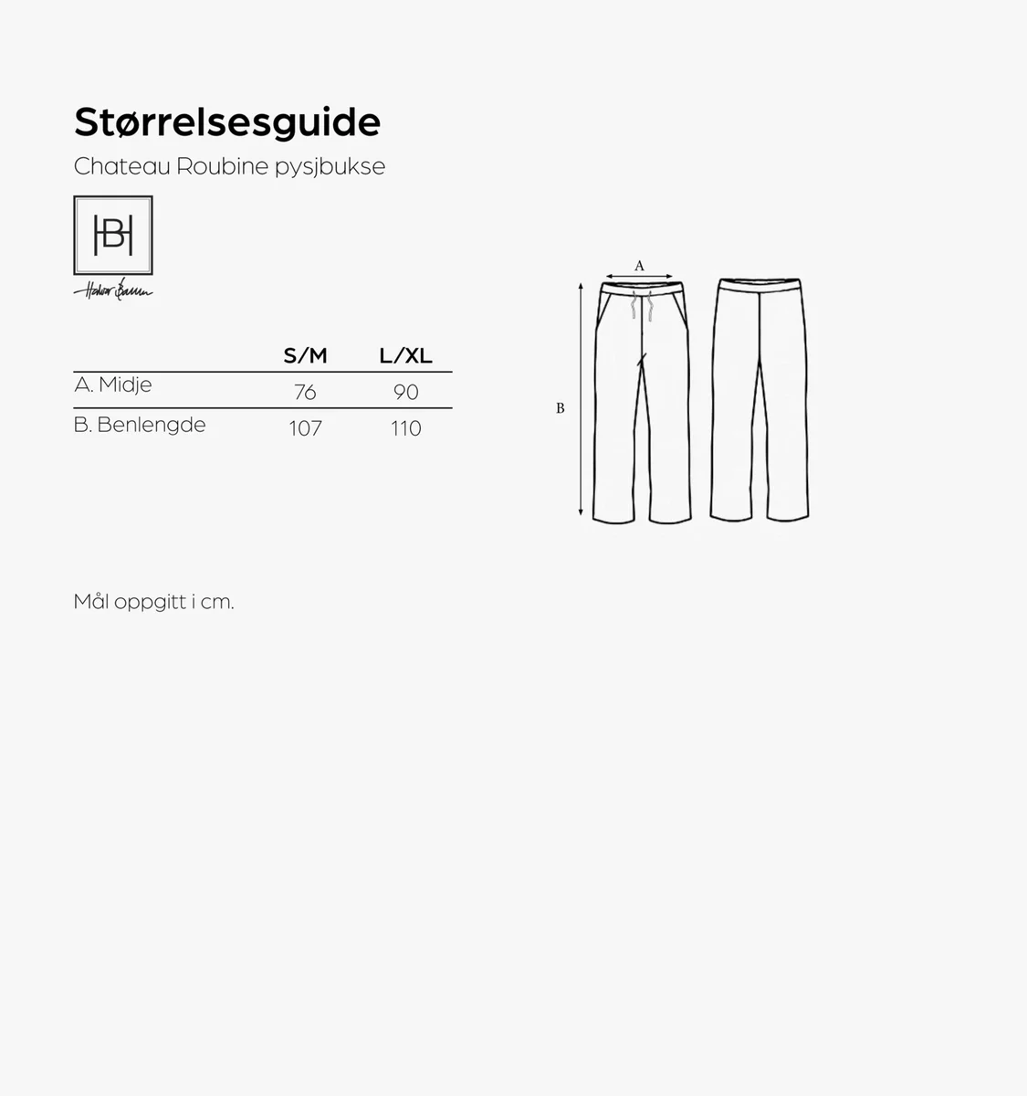 Halvor Bakke Chateau Roubine pysjbukse S/M Beige / Pure cashmere 