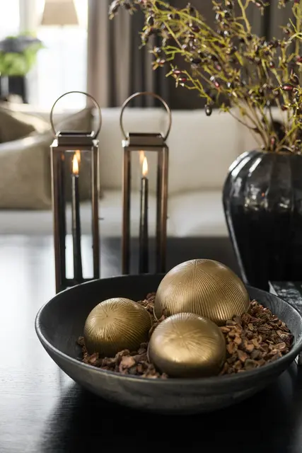 Halvor Bakke Marmi lanterne innendørs H40 Brun 