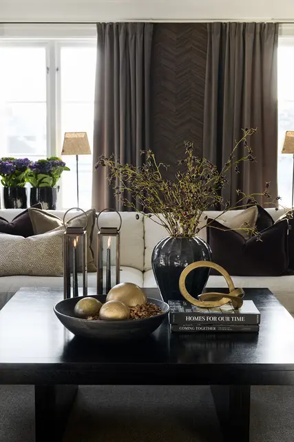 Halvor Bakke Marmi lanterne innendørs H40 Brun 