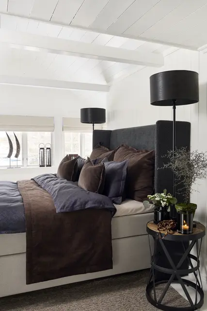 Halvor Bakke Frogner sengesett 140x220/50x70 Blå / Midnight blue 