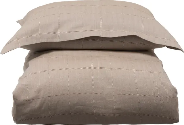 Halvor Bakke Briskeby sengesett 140x200/50x70 Kanel 