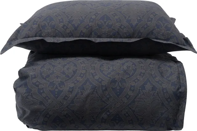 Halvor Bakke Frogner sengesett 140x220/50x70 Blå / Midnight blue 