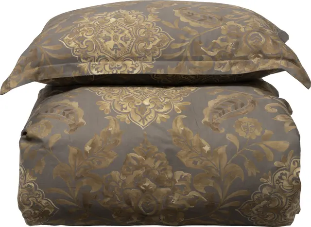 Halvor Bakke Gimle sengesett 140x220/50x70 Brun / Muldvarp 