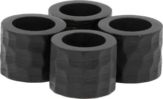 Halvor Bakke Pret serviettring 4-pack Sort