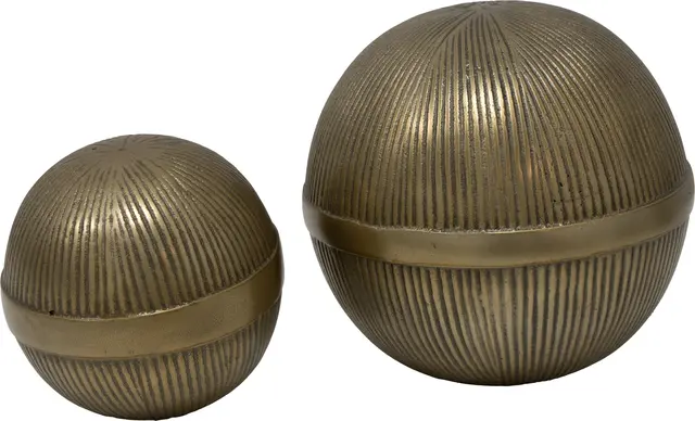 Halvor Bakke Skillebekk dekorball Stor Messing 