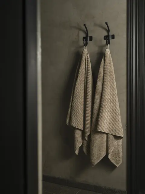 Halvor Bakke Ocean håndkle 50x100 Beige / Pure cashmere 