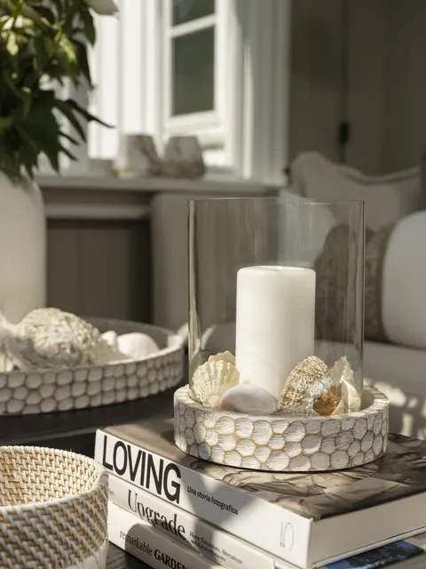 Halvor Bakke Pret lyslykt Ø19 H25 Hvit 