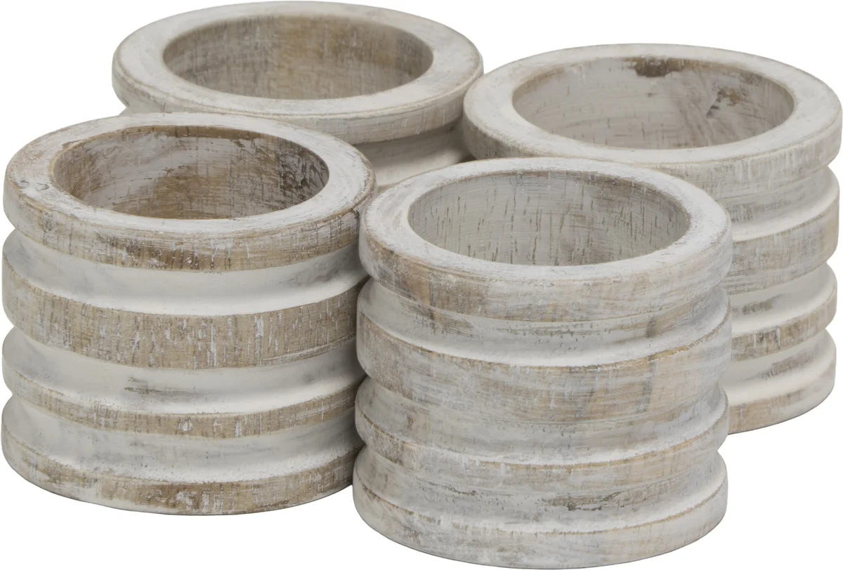 Halvor Bakke Isola serviettring 4-pack Ø4 Hvit 