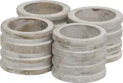 Halvor Bakke Isola serviettring 4-pack Ø4 Hvit