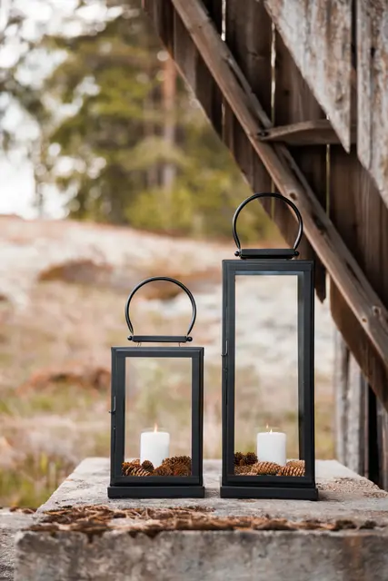 Halvor Bakke Marmi lanterne stål Høyde 56 cm Sort 