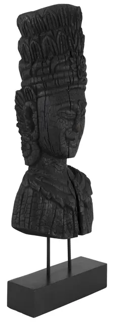 Halvor Bakke Ceara Prins figur i tre Sort håndskåret 