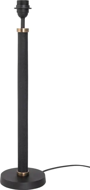Halvor Bakke Puro bordlampe rille effekt H59 Sort metall 