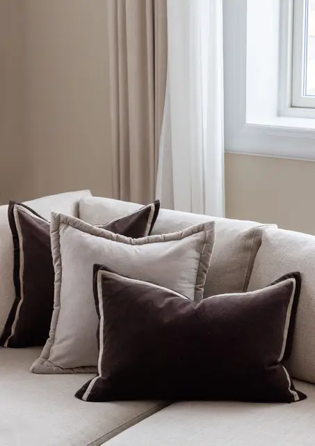 Lama Pola putetrekk 50x50 Brun 