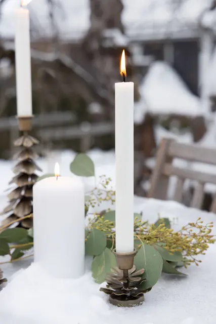 Lama Bormio liten lysestake Ø6 H6,5 Messing 