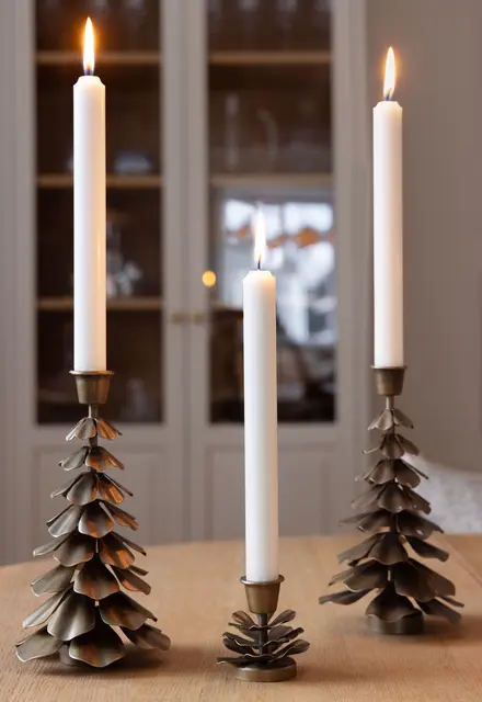 Lama Bormio liten lysestake Ø6 H6,5 Messing 