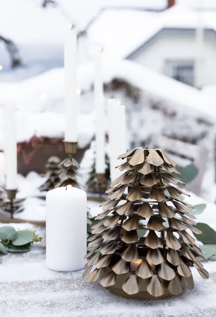 Lama Bormio telys holder Ø20 H21 Messing 