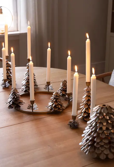 Lama Bormio liten lysestake Ø6 H6,5 Messing 