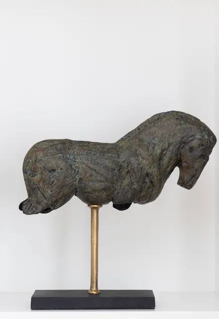 Lama Estrela dekor hest Grønn patina 