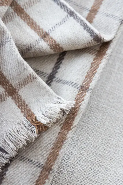 Lama Gaia pledd 130x170 Beige 