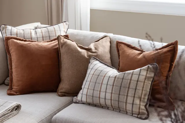 Lama Beja putetrekk 50x50 Kamel 