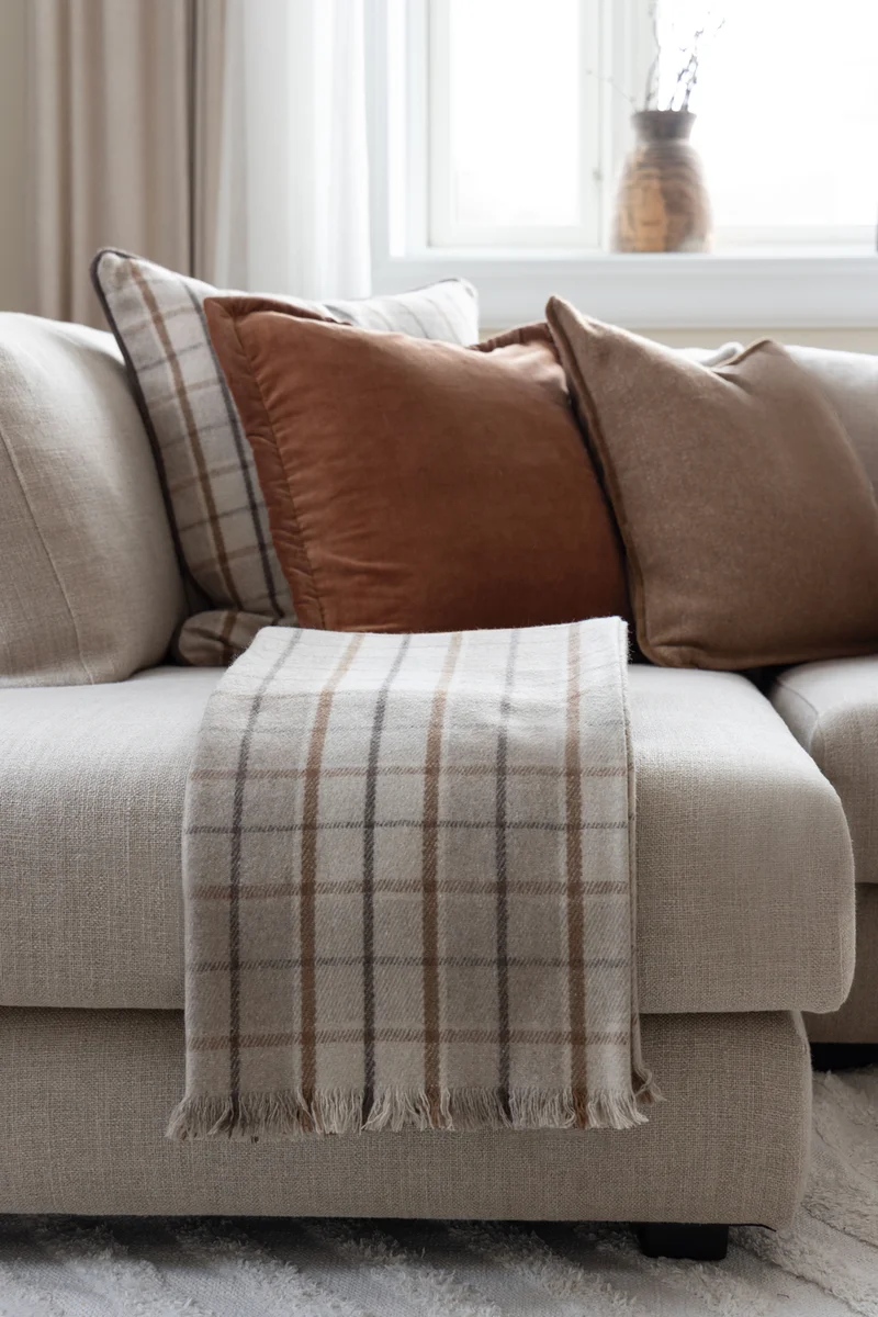 Lama Gaia putetrekk 50x50 Beige 