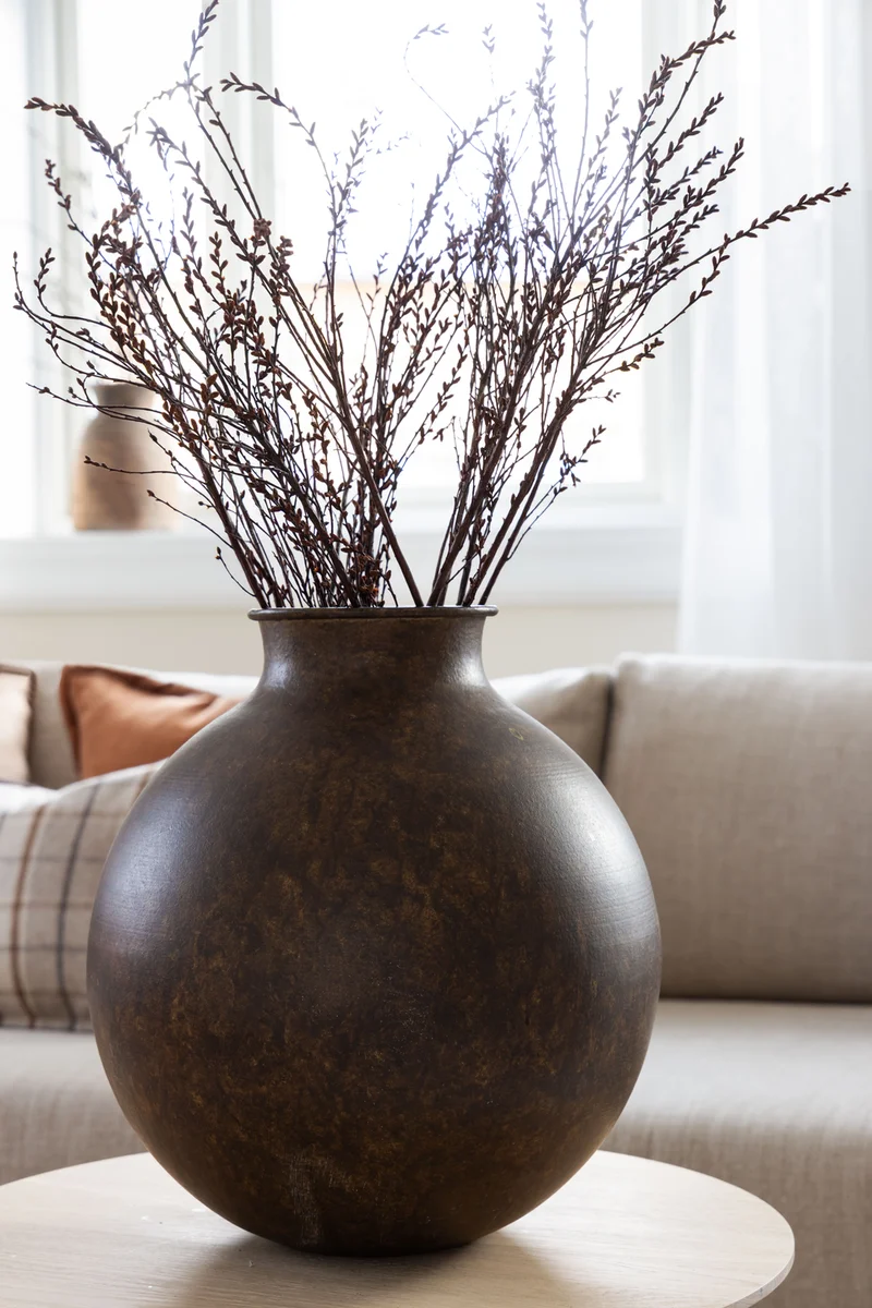 Lama Ovar vase Brun 
