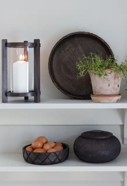 Lama Seia boks med lokk Brunsvart 