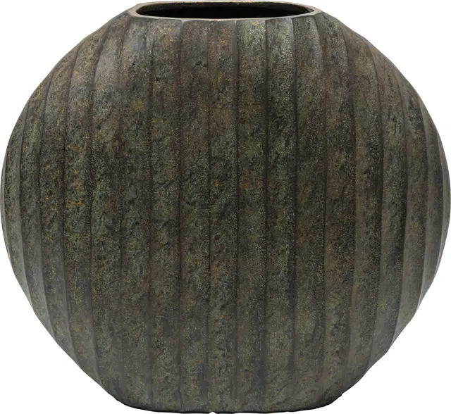 Lama Estrela vase Grønn patina 