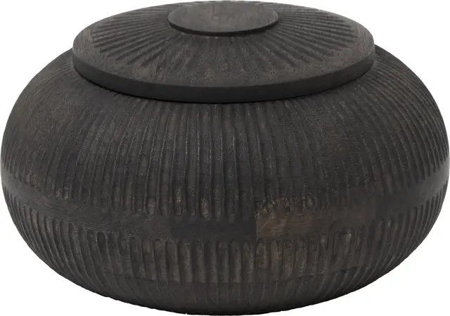 Lama Seia boks med lokk Brunsvart 