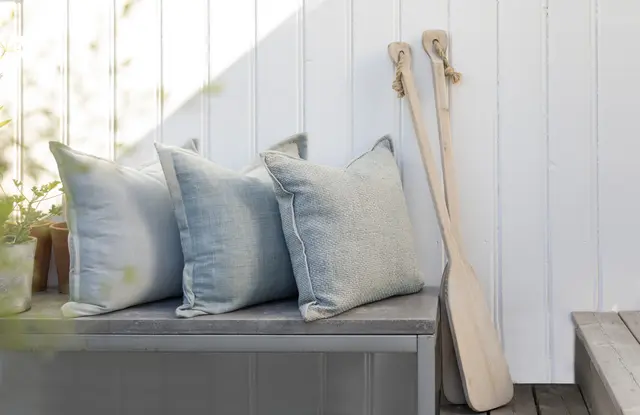 Lama Maia putetrekk 50x50 Aqua 