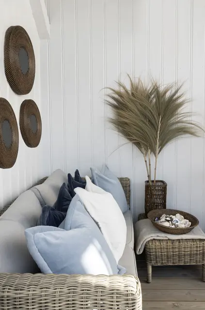 Lama brett rattan Ø50 Brun 