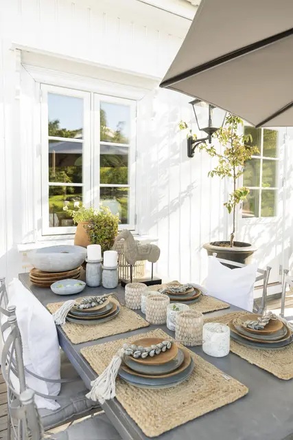 Lama Cleo dekkebrikke i jute 35x50 Natur 