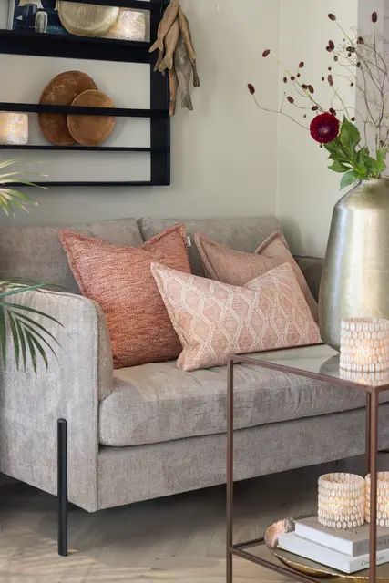 Lama Elia putetrekk 40x60 Korall 