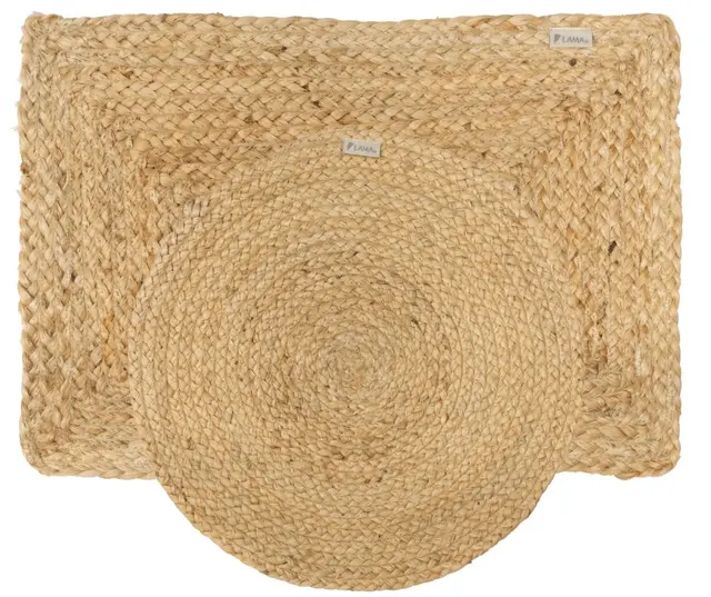 Lama Cleo dekkebrikke i jute 35x50 Natur 