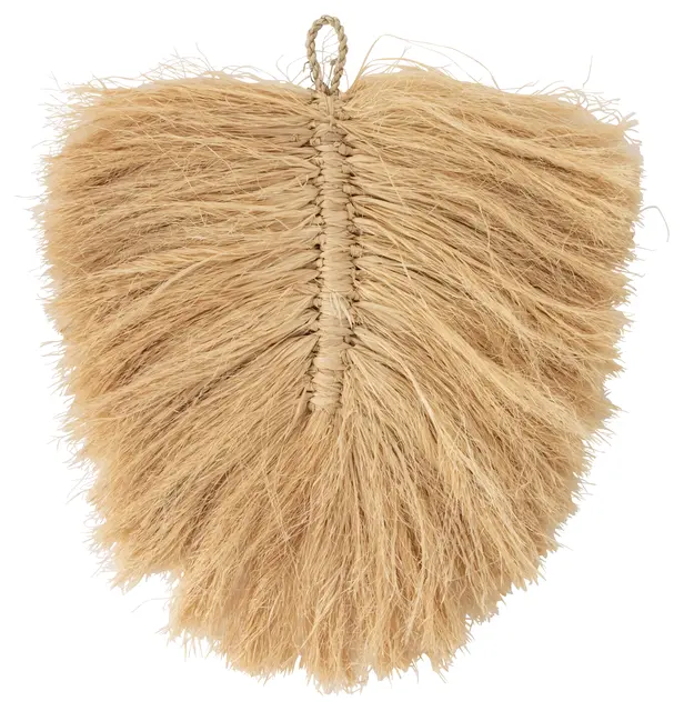Lama Veggdekor strå liten naturfarget 