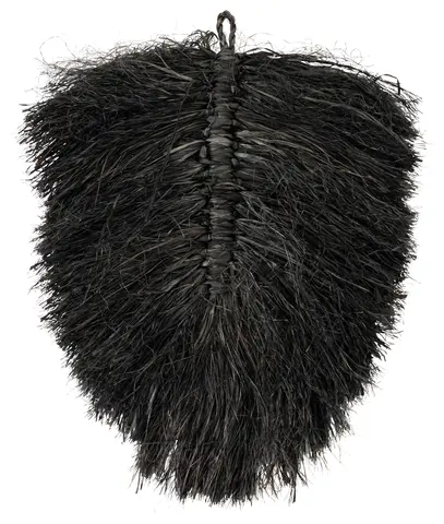 Lama Veggdekor strå svart liten