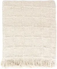 Lama Albergo sengeteppe i bomull/lin 130x220 Beige